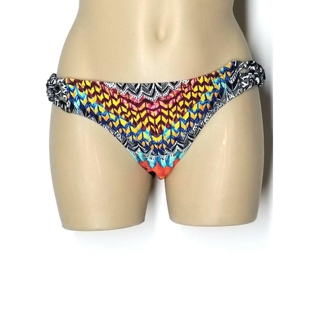 Jessica Simpson Womens Multi Color Bikini Bottom Size M